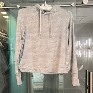 Vuori Light Gray Camo Hoodie Pullover